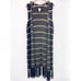 Chico's Knit Sleeveless Duster Cardigan sz 12 Longline Striped Farren