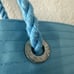 Vintage DOLCE GABBANA light blue Clear Tote Shoulder Bag Beach Pool