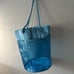 Vintage DOLCE GABBANA light blue Clear Tote Shoulder Bag Beach Pool