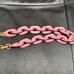 Coach Leather Covered Short Chain Strap