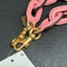Coach Leather Covered Short Chain Strap