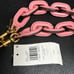 Coach Leather Covered Short Chain Strap