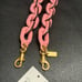 Coach Leather Covered Short Chain Strap