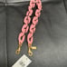 Coach Leather Covered Short Chain Strap