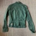 Abercrombie & Fitch Army Green Utility Jacket Patch Pockets Arm Patches Sz M