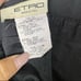 Etro Black Lined Ruched Pencil Skirt Minimal Modern Office Attire Size 8 / 44eur