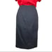 Etro Black Lined Ruched Pencil Skirt Minimal Modern Office Attire Size 8 / 44eur