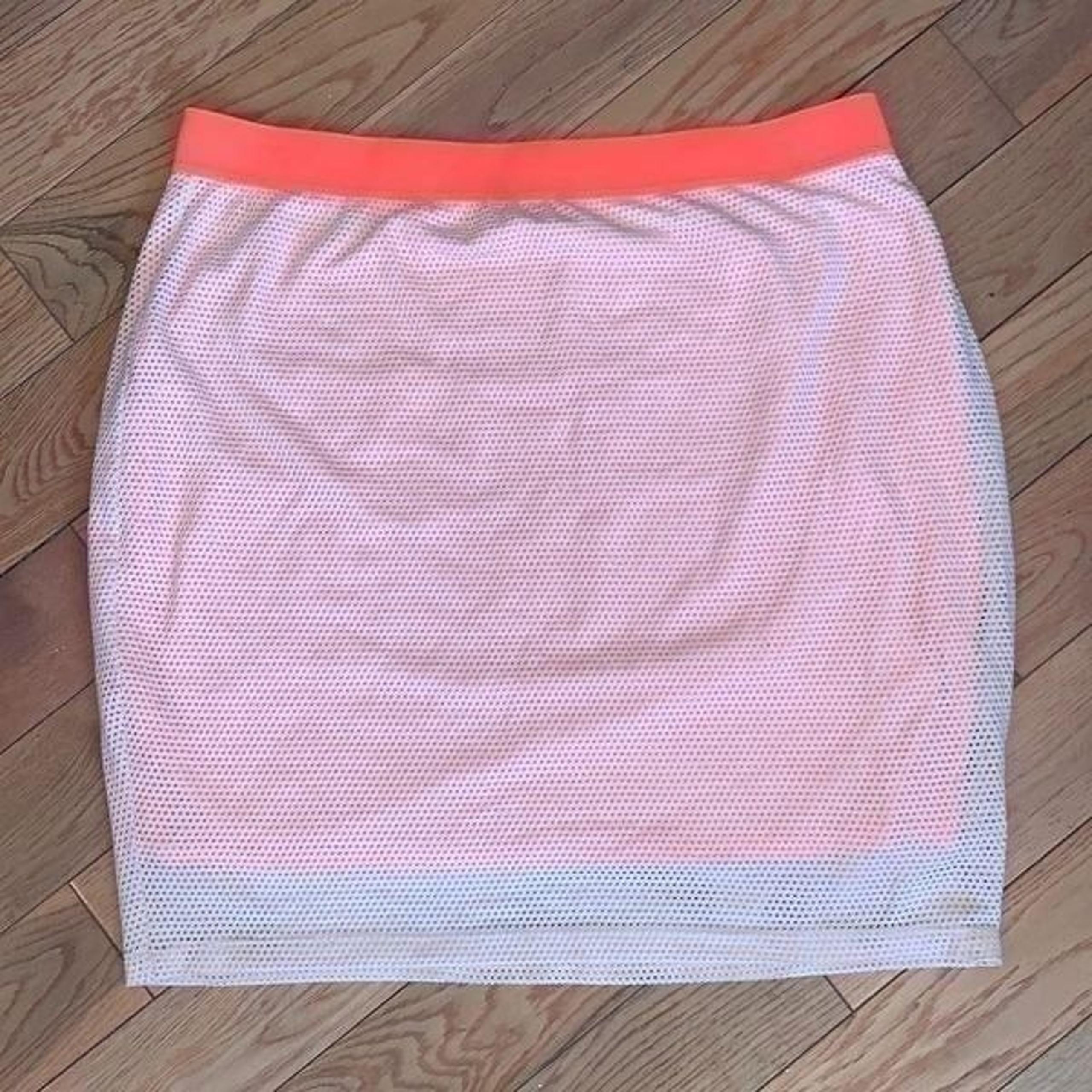 Mossimo orange mesh skirt