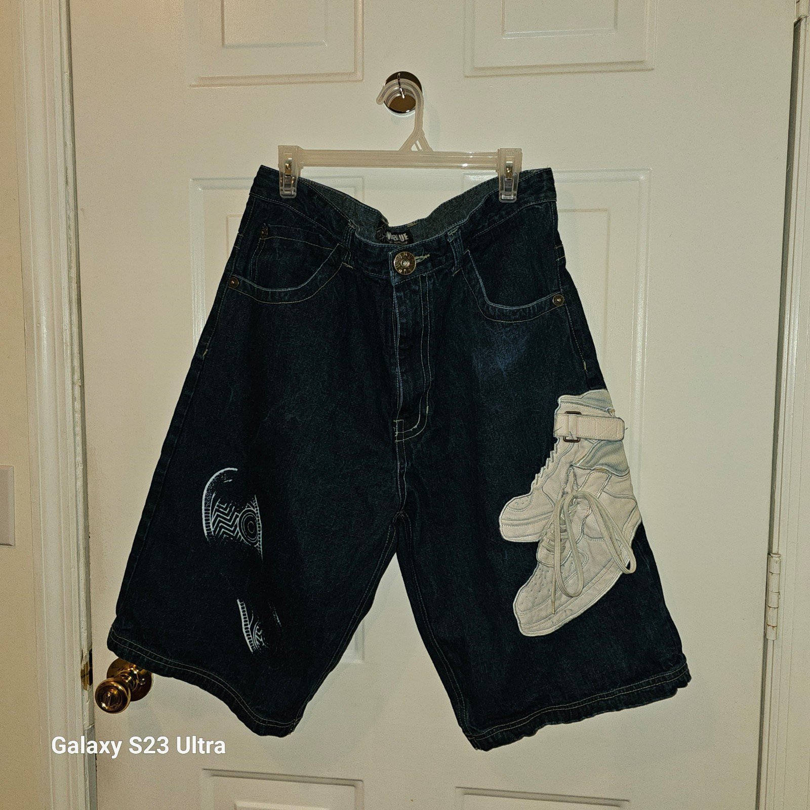 Mens RARE raw blue urban skateboard shorts