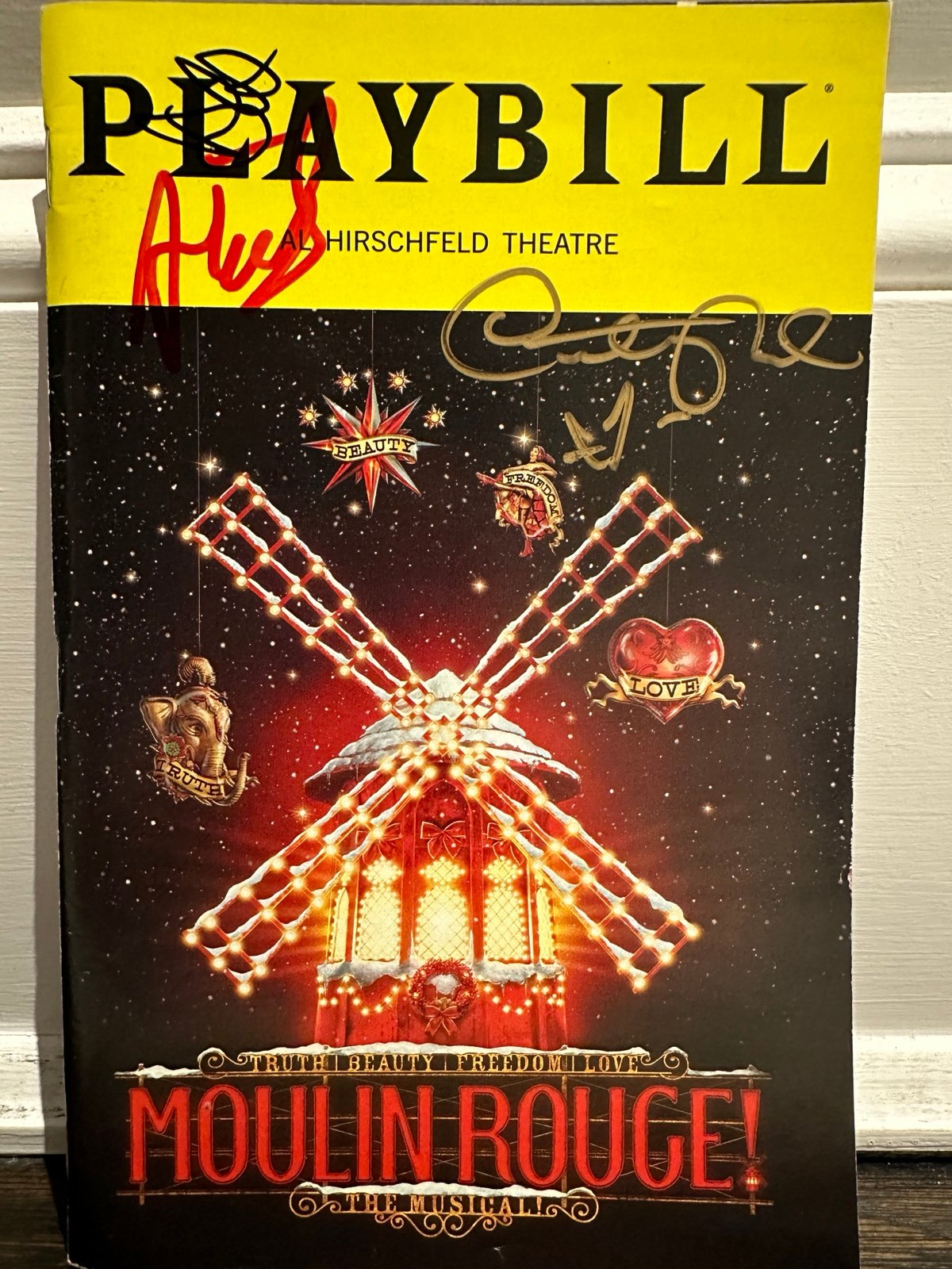 Moulin Rouge Signed Limited Edition Holiday Broadway Playbill