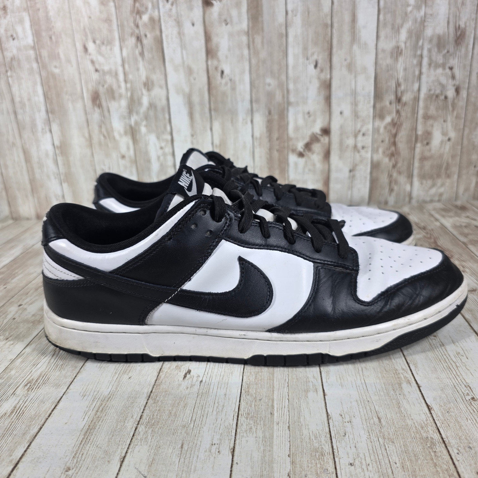 Nike Dunk Low Panda Sneakers Classic Retro Shoes Black White Mens Size 14
