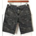 Sundry Classic Camo Mid Rise Frayed Hem Denim Bermuda Shorts Hunter Green 26