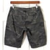 Sundry Classic Camo Mid Rise Frayed Hem Denim Bermuda Shorts Hunter Green 26