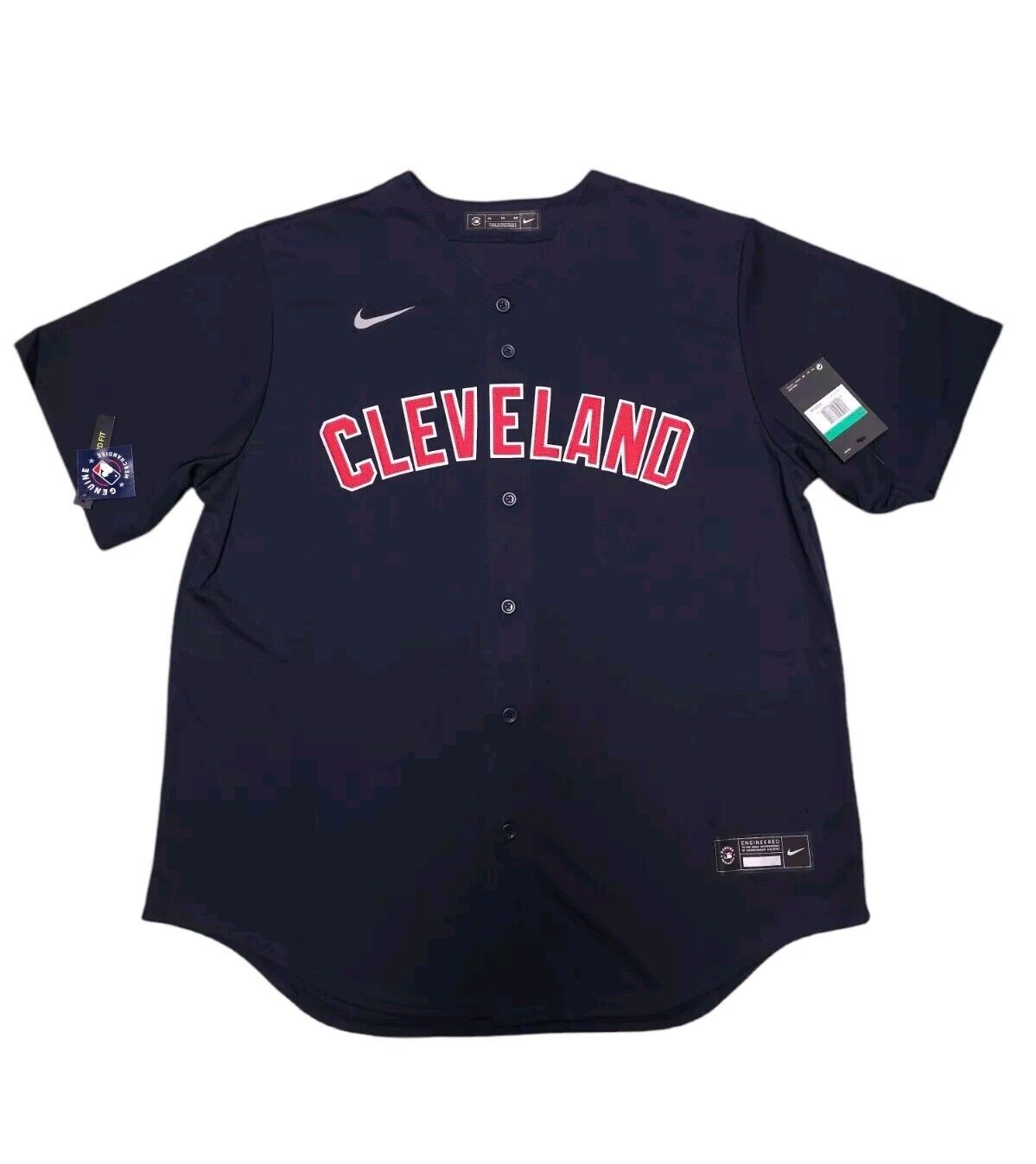 Nike Cleveland Guardians Navy Alternative Baseball Jersey T770-IDIZ Men's Sz XL