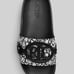Lauren Ralph Lauren Ayden Slipper Size 8 Woman’s Black & White Floral Print