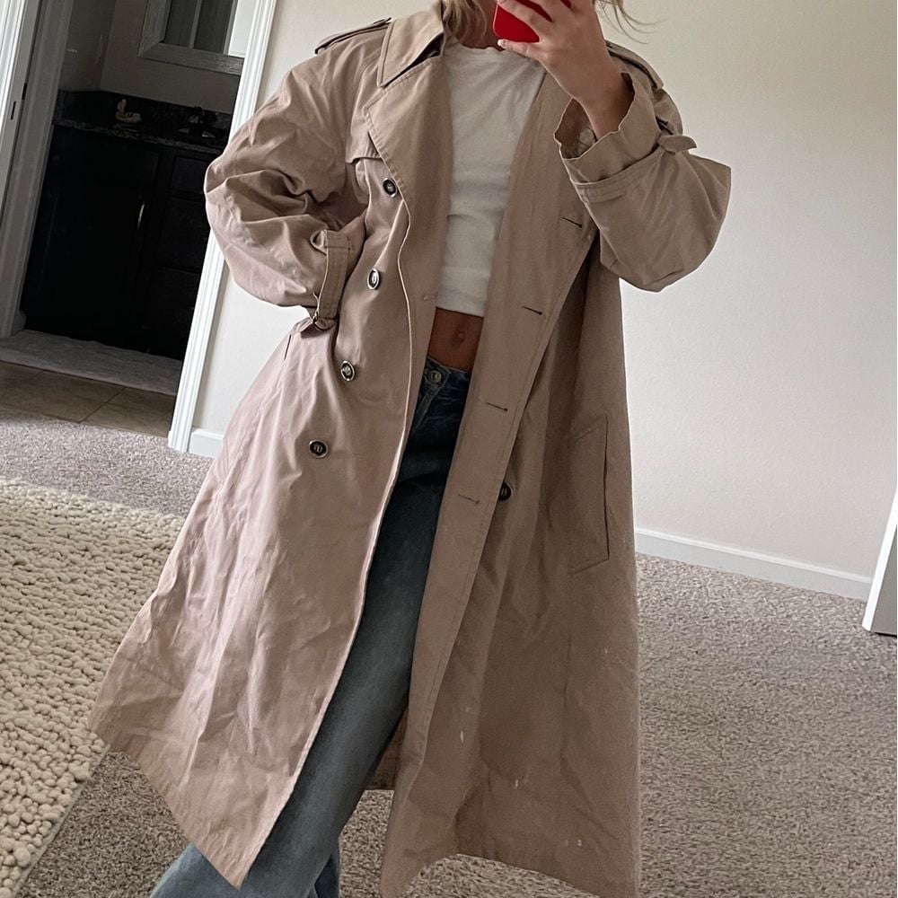 Vintage London Fog Classic Belted Trench Coat