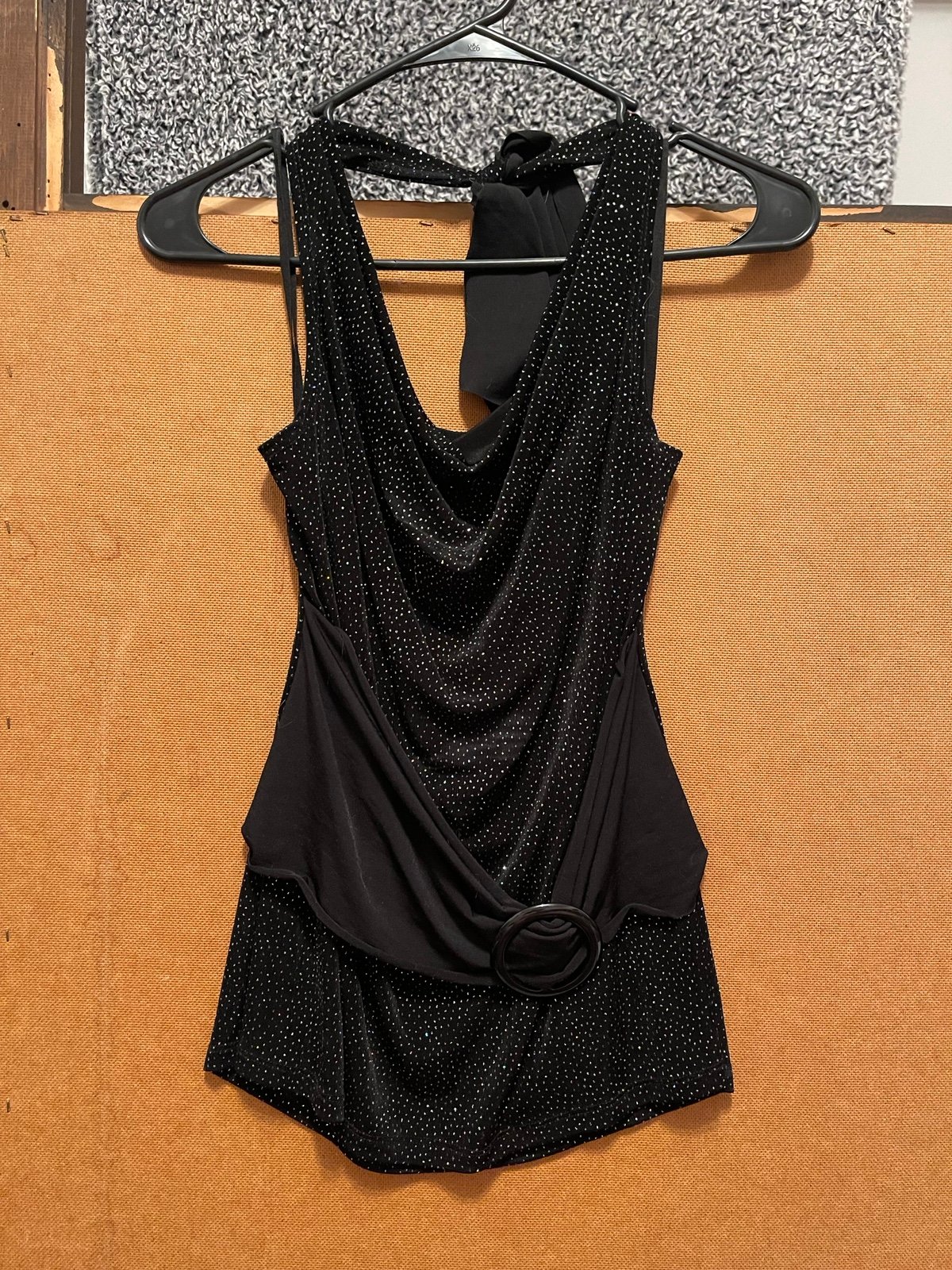Glittery shimmer halter top 1X