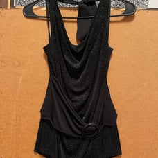 Glittery shimmer halter top 1X