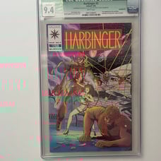 Harbinger #3 CGC 9.4 Valiant Comic Book 1992 1st App of Ax & Rexo Jim Shooter