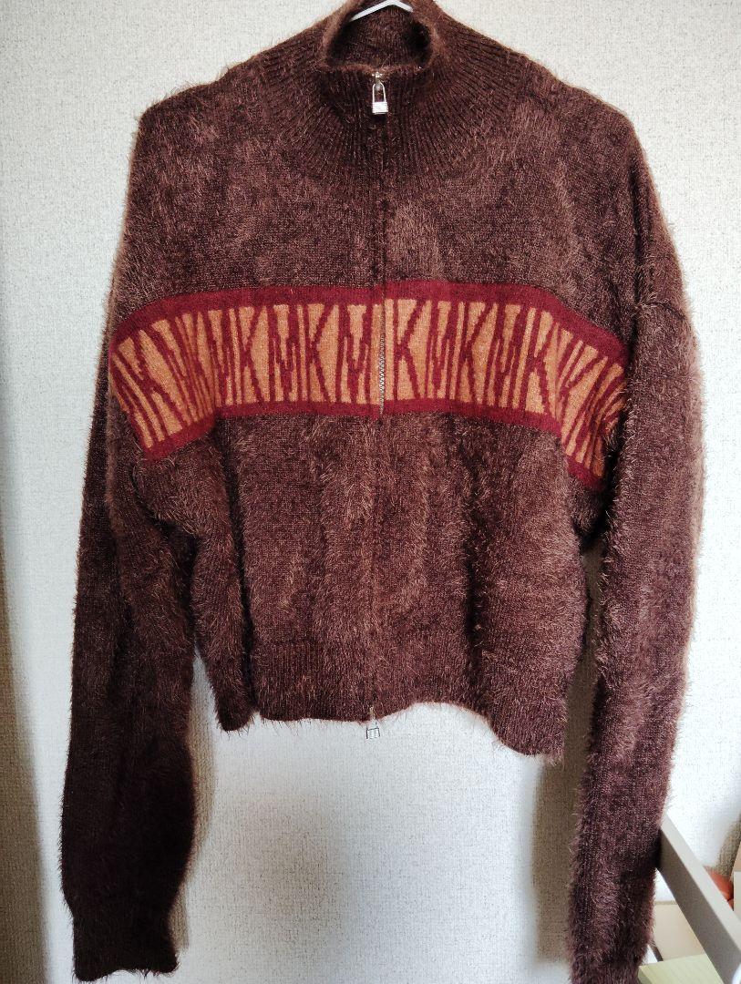 full zip motif cardigan(unisex)/black | KNUTH MARF