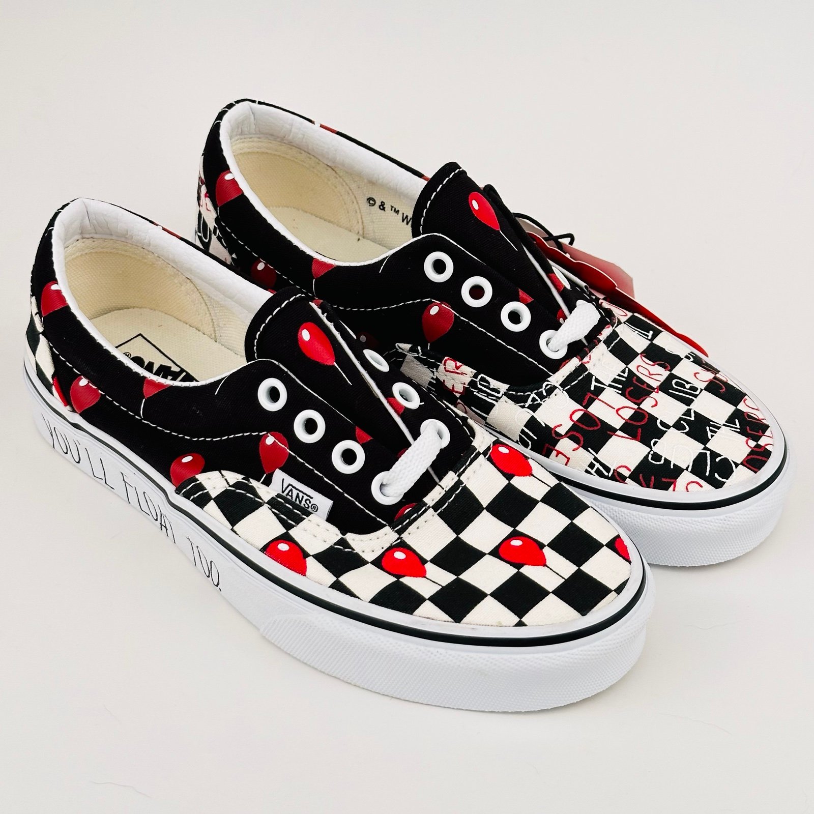 Vans House Of Terror IT Pennywise Horror Movie Shoes Men’s Sz 3.5 - Women Sz 5