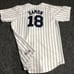 New York Yankees #18 Jonny Damon MLB Majestic #6401 XL Jersey Korea (see pics)