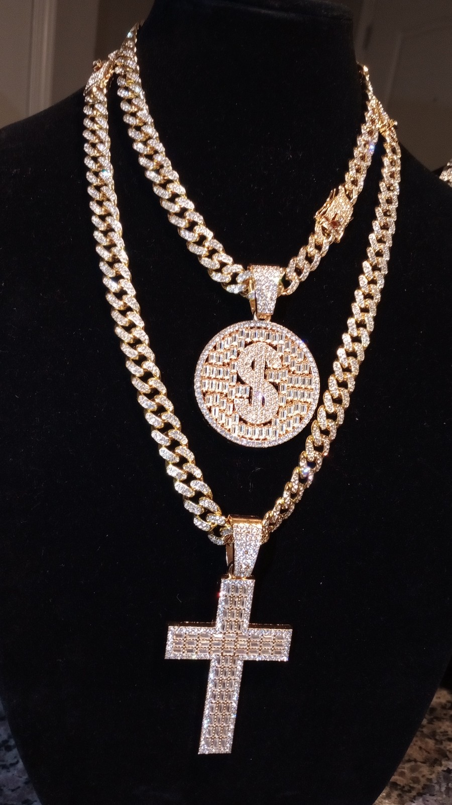 Blessed Millionaire Two Pendants & 26 18 Chains Unisex 90 DAY Warranty Austral