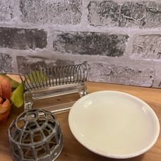 Vintage lot paragon glass flower frog plate
