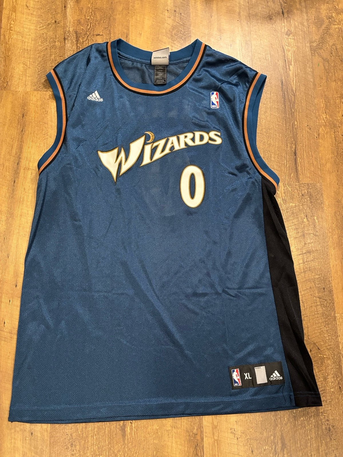 Gilbert Arena Wizards Adidas Jersey