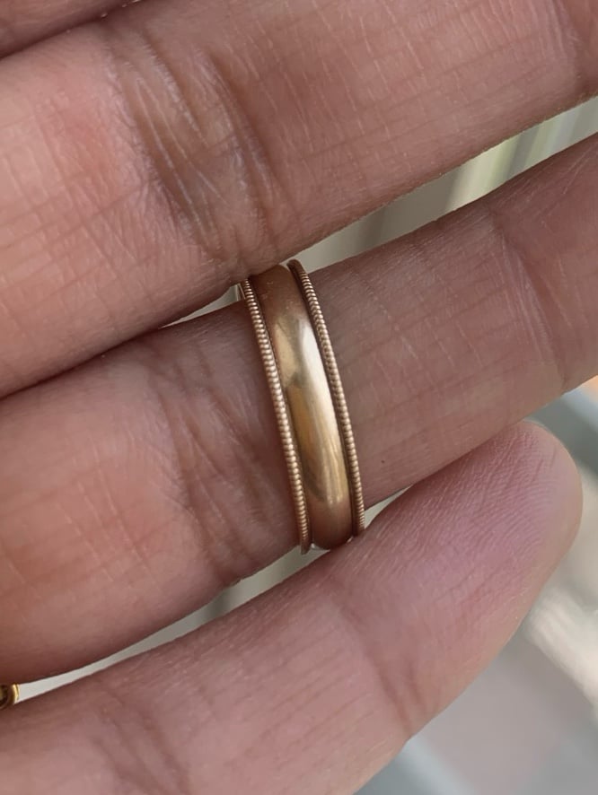 10k Yellow gold Wedding Band - 3.5MM