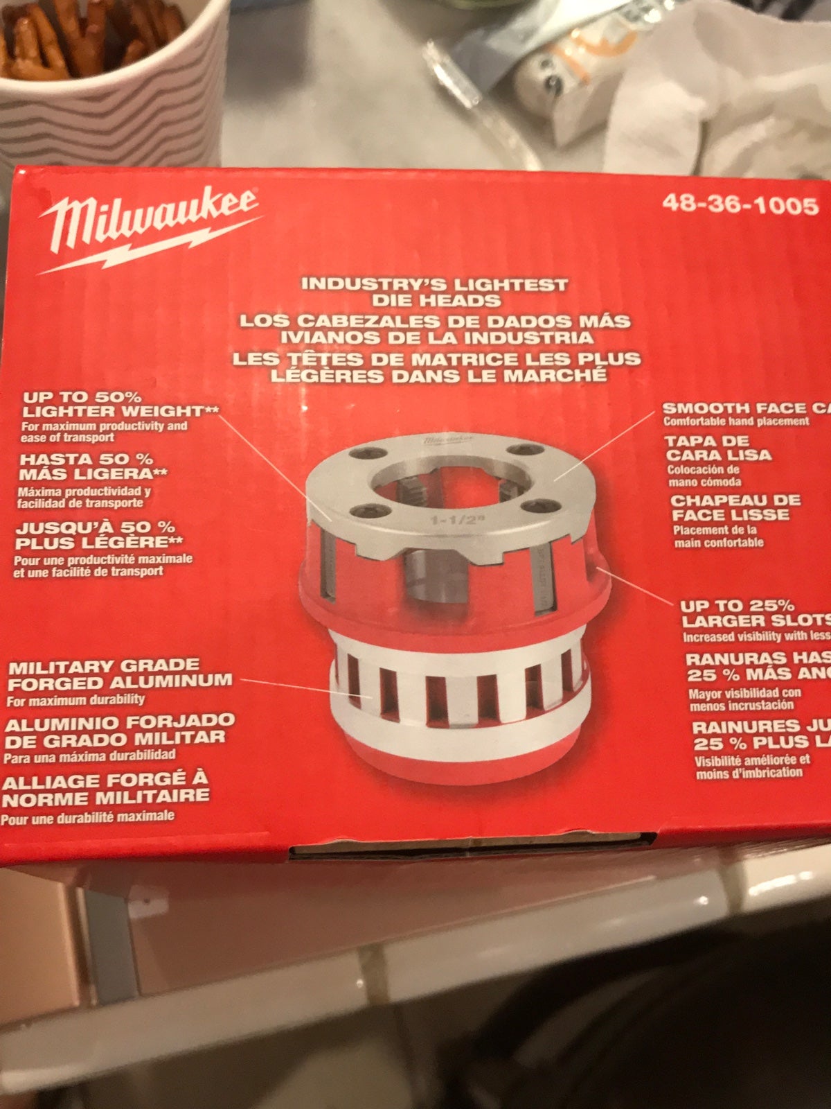 Milwaukee Alloy NPT Forged Aluminum Die Head size 1 1/2”