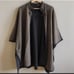 TRIBAL brown and black cape coat