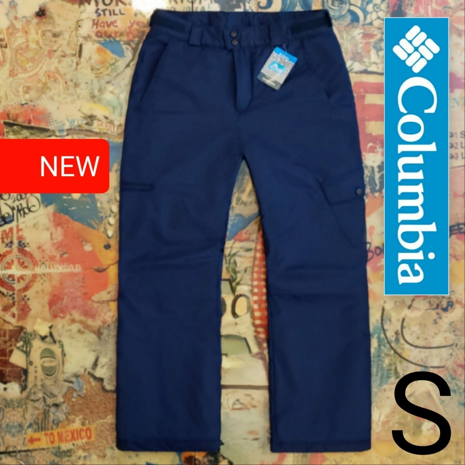 110 New Columbia Mens Insulated Snowboard Pant / Ski Pant! S