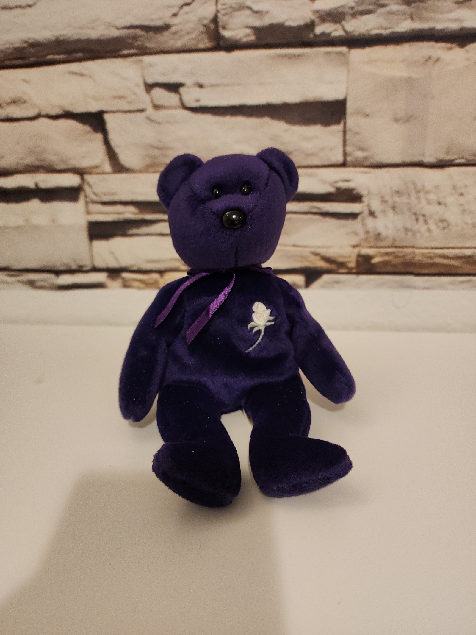 Ty Beanie Babies Purple Princess Diana Bear
