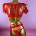 Red lingerie set