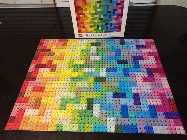 Rainbow Bricks Puzzle: 1000-piece