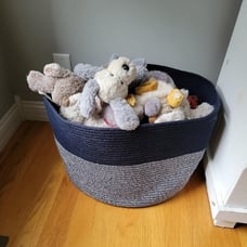 XL 22 x 14 Inches Blanket Storage Laundry Basket, Woven Cotton Rope Baskets