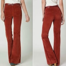 Anthropologie Pilcro Corduroy Preppy Boho Coastal Cowgirl Western Flare Pants 2