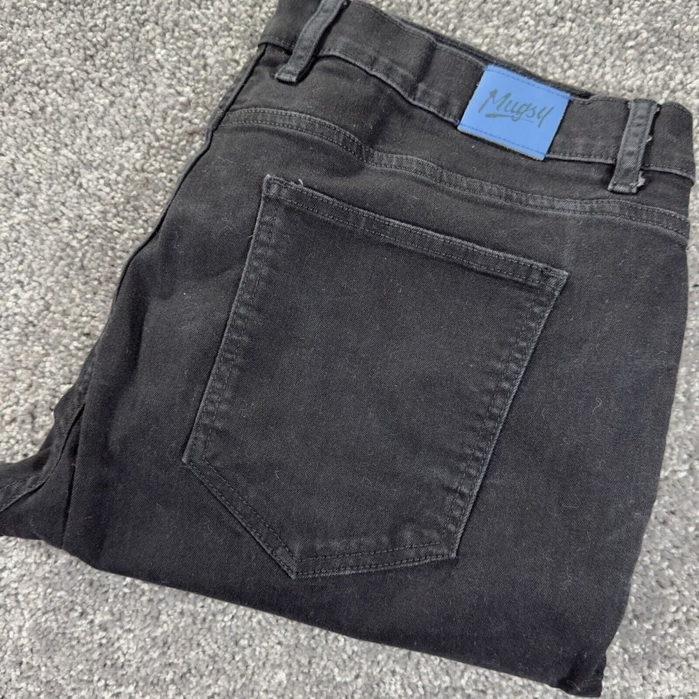 Mugsy Squid Inks Jeans Mens 40x32 (38x30) Black Denim Preppy Pants Outdoor