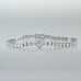 Solid 925 Silver Womens 2ct Diamond Heart Tennis Bracelet Ladies 7 inch Jewelry
