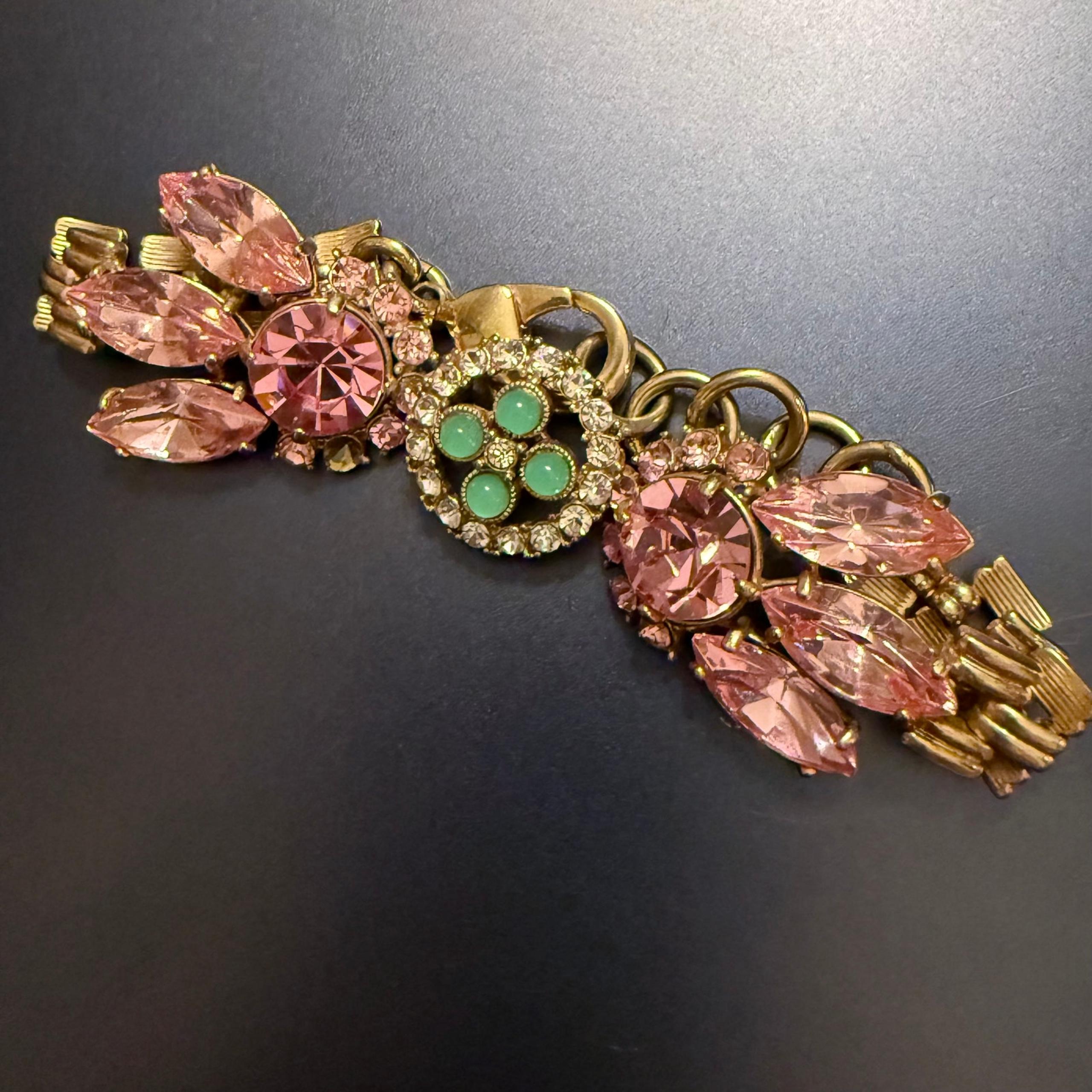 for J.Crew Crystal Gold Tone Link Bracelet - Lulu Frost
