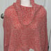 FREE PEOPLE BFF Pink/Scarlet Turtleneck Sweater size Medium
