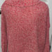 FREE PEOPLE BFF Pink/Scarlet Turtleneck Sweater size Medium