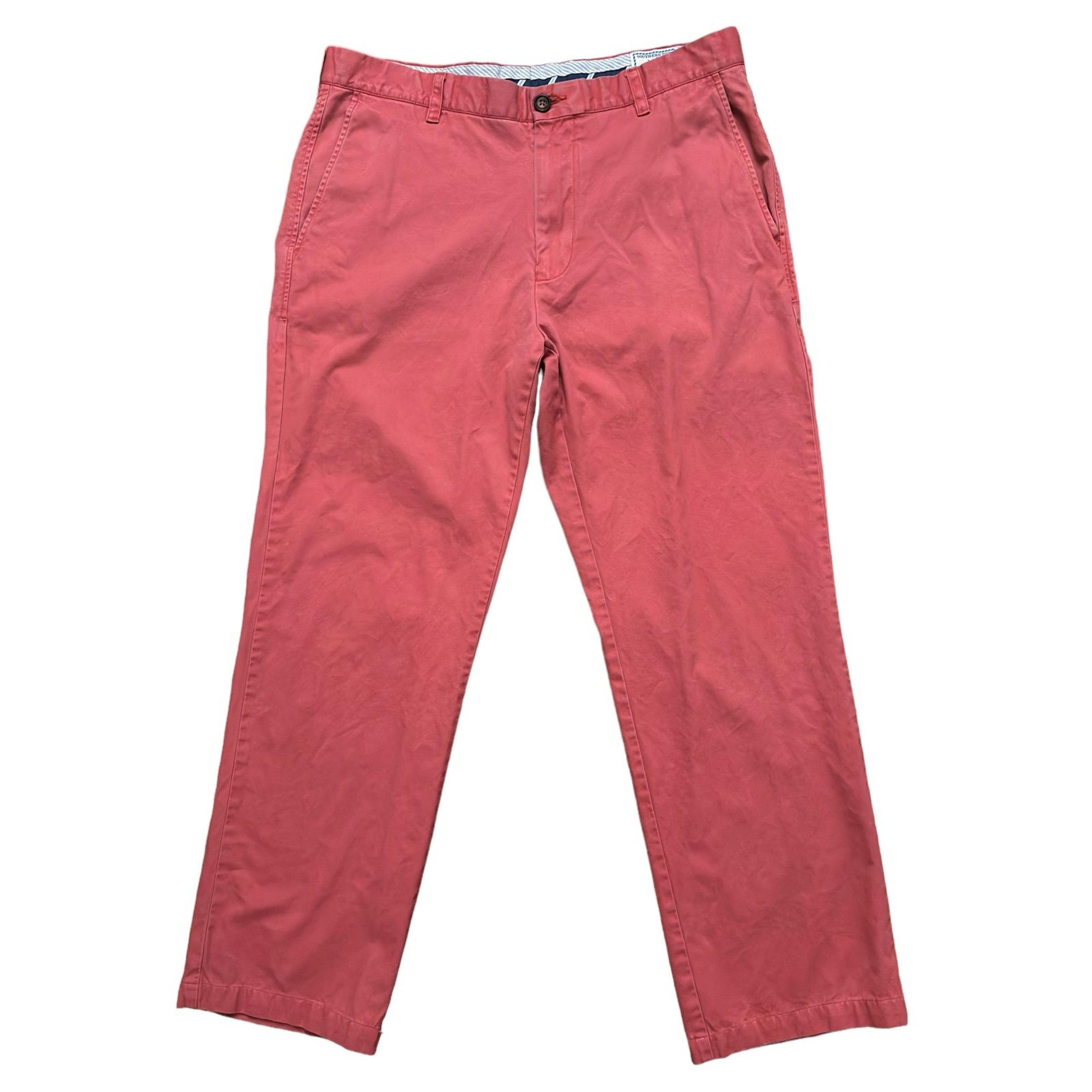 Southern Tide Chino Pants Mens Size 36 Stretch Classic Fit Salmon Pink