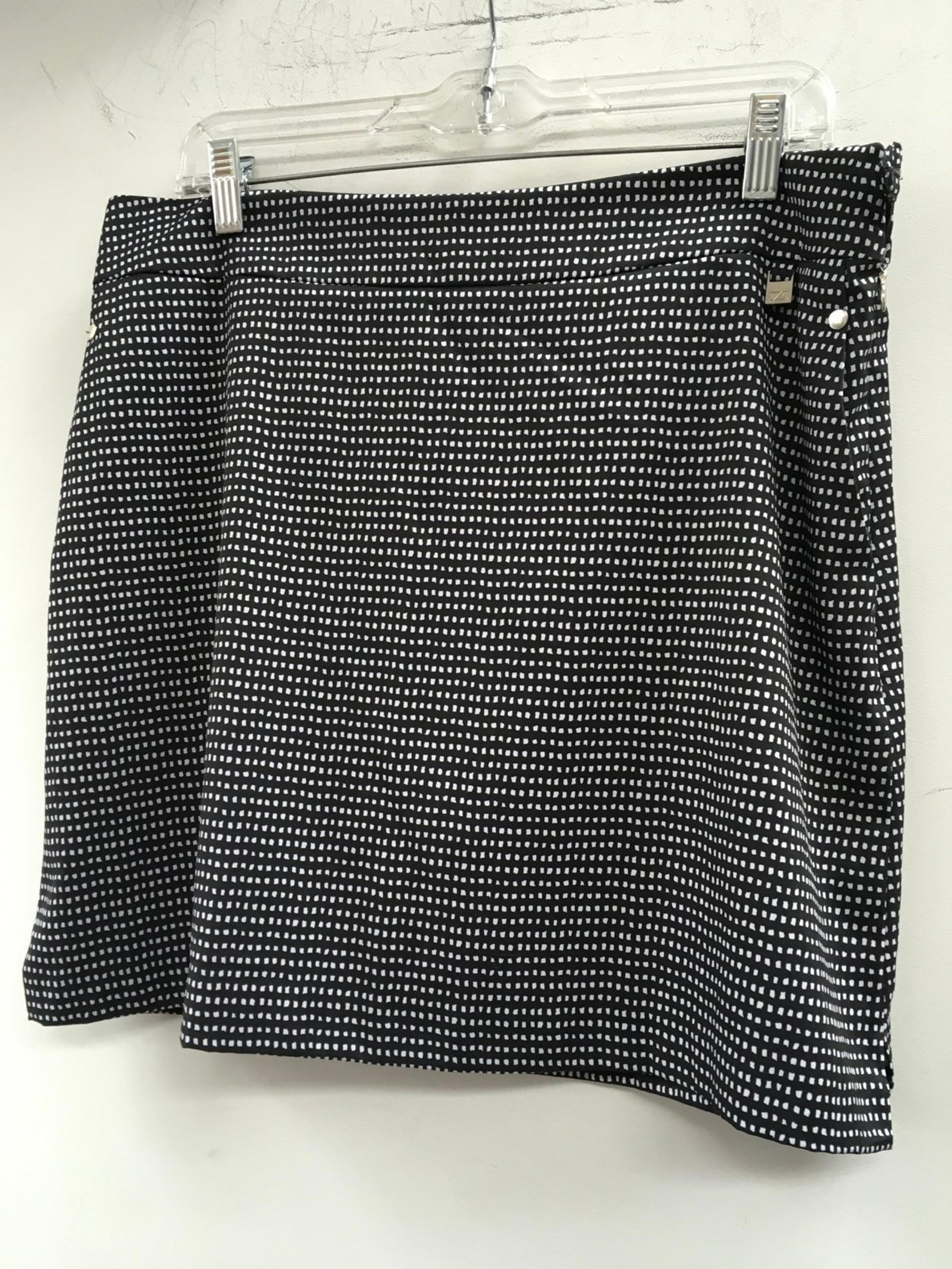 Cutter & Buck Women’s Skort DryTec UPF Medium Size 10 Black White Skirt