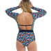 Body Glove Women's Vivid Field Wave One Piece Swimsuit (Paddle Suit) Size XL 16