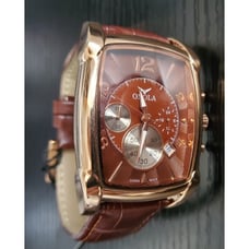 NEW IN BOX Men's Leather Watch Calendar Quartz Wristwatch Montre Homme