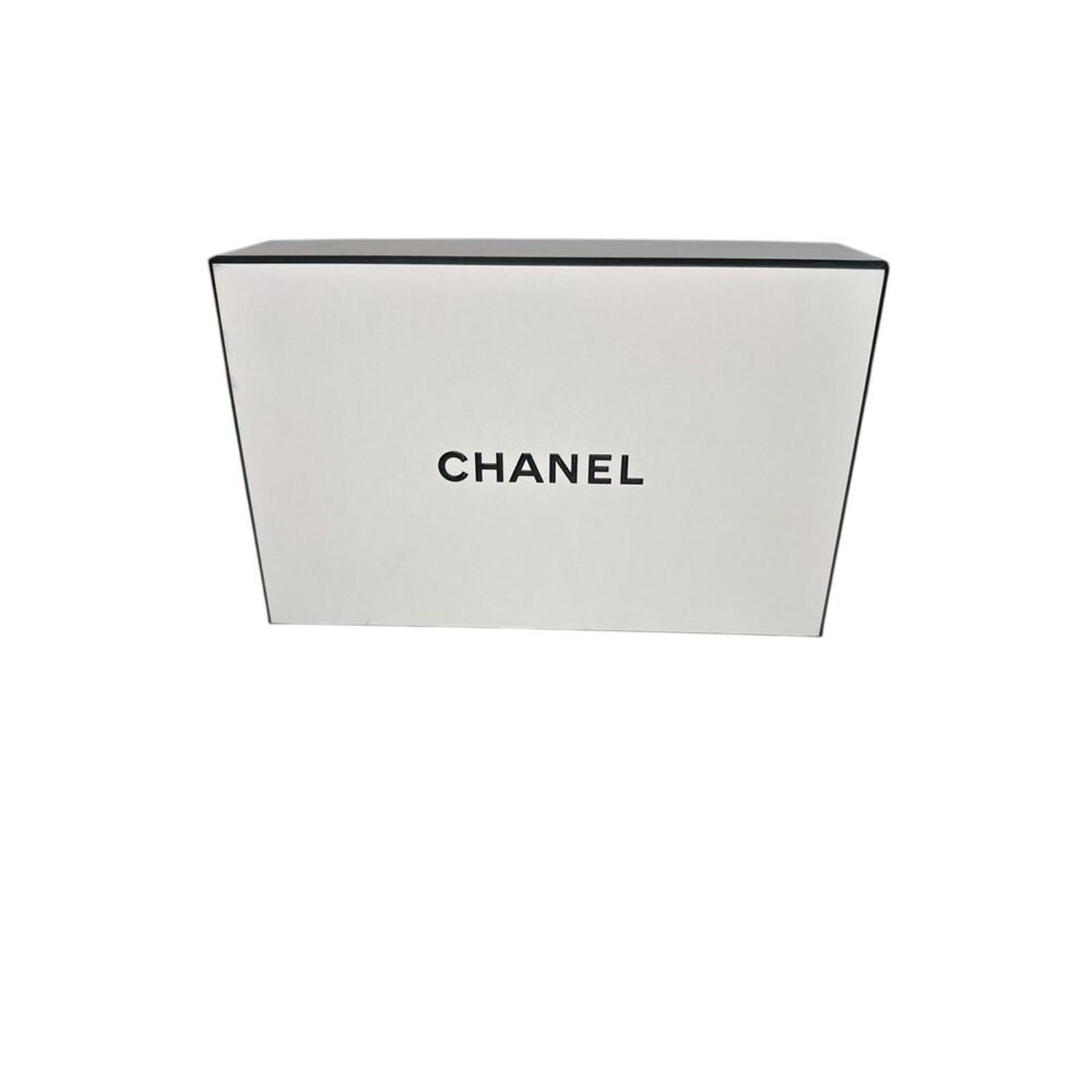 Chanel Empty Gift Box 8.75'' x 5.5'' x 3'' White Black Luxury Designer