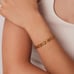 Waterproof gold plated detailed chain bracelet