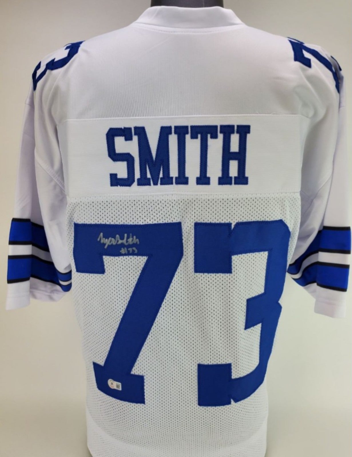 Dallas cowboys Tyler Smith signed autographed jersey beckett witnessed